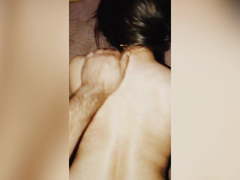 Indian wife fucked in doggy while watching Porn